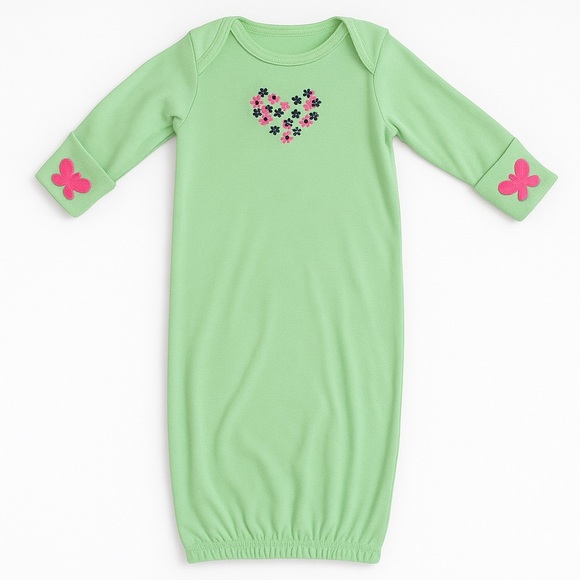 Gerber Baby Lime Green Sleep Gown - Picture 1 of 4